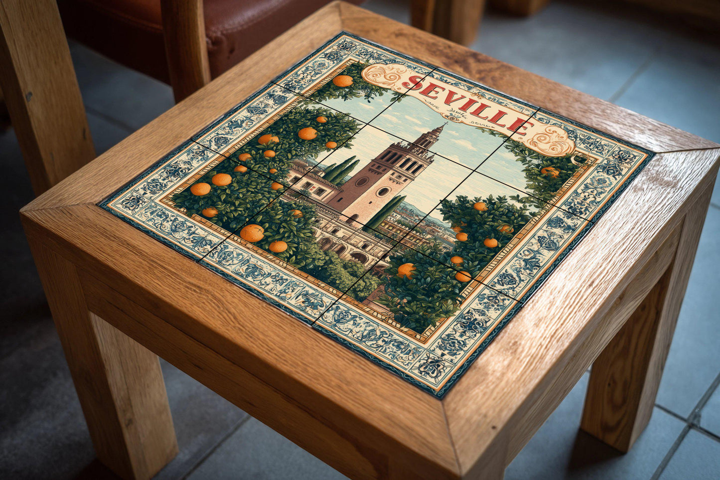 Sevilla · Keramik-Wandbild — Maritime Fliesenkunst