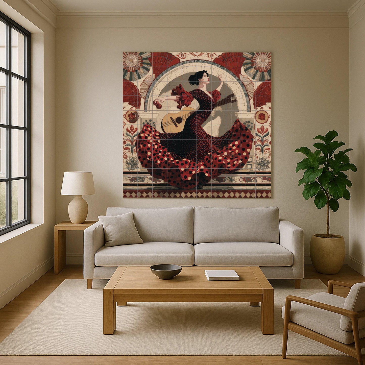 Bailarina de flamenco — Décor Mural Culinaire, Art Mural en Céramique