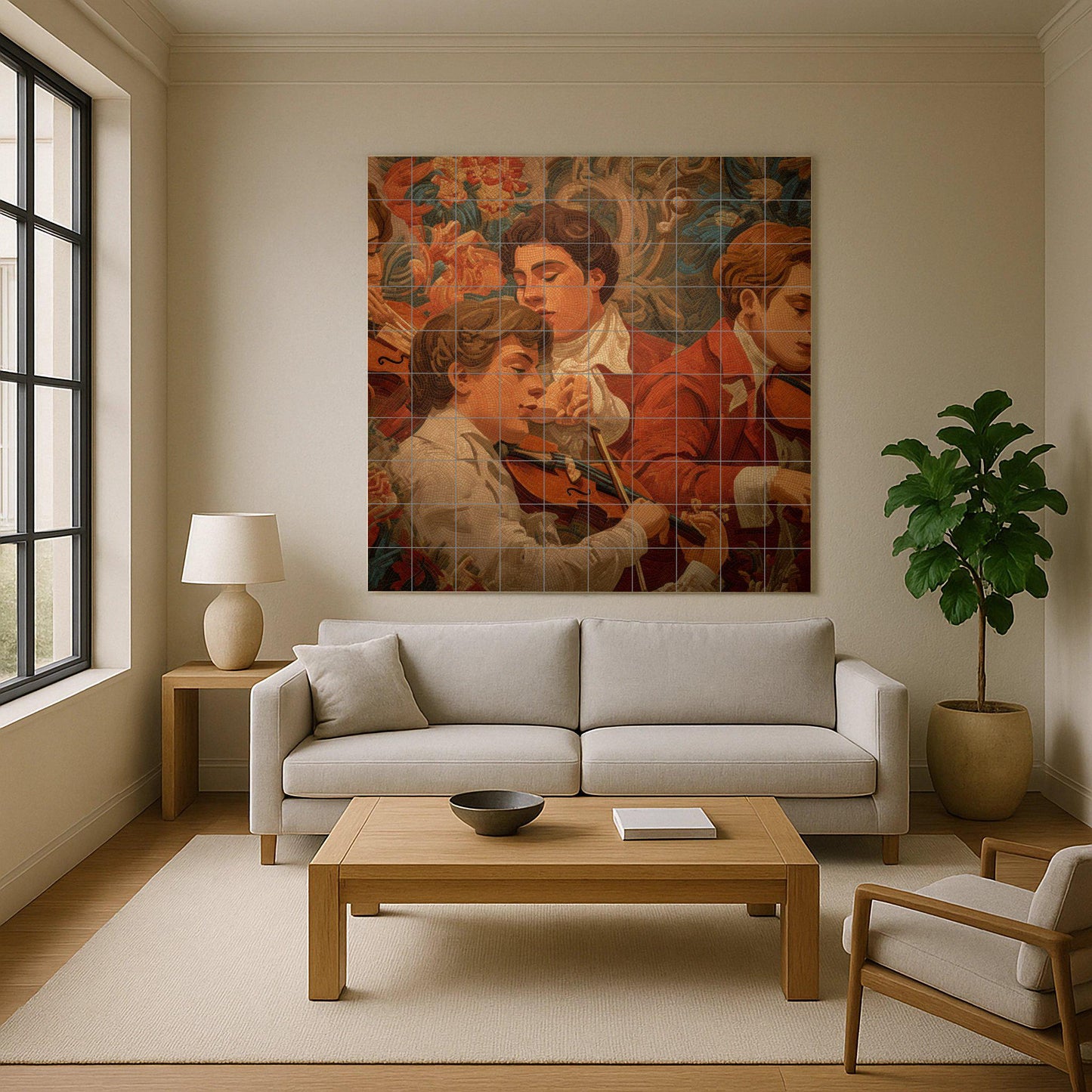 Músicos gitanos von Budapest — Landhausküchen-Kunst, Wandkunst aus Keramikfliesen