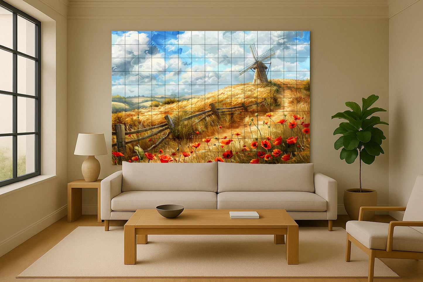 Landschaft inglesa — Blumen & Landschaften, Wandkunst aus Keramikfliesen