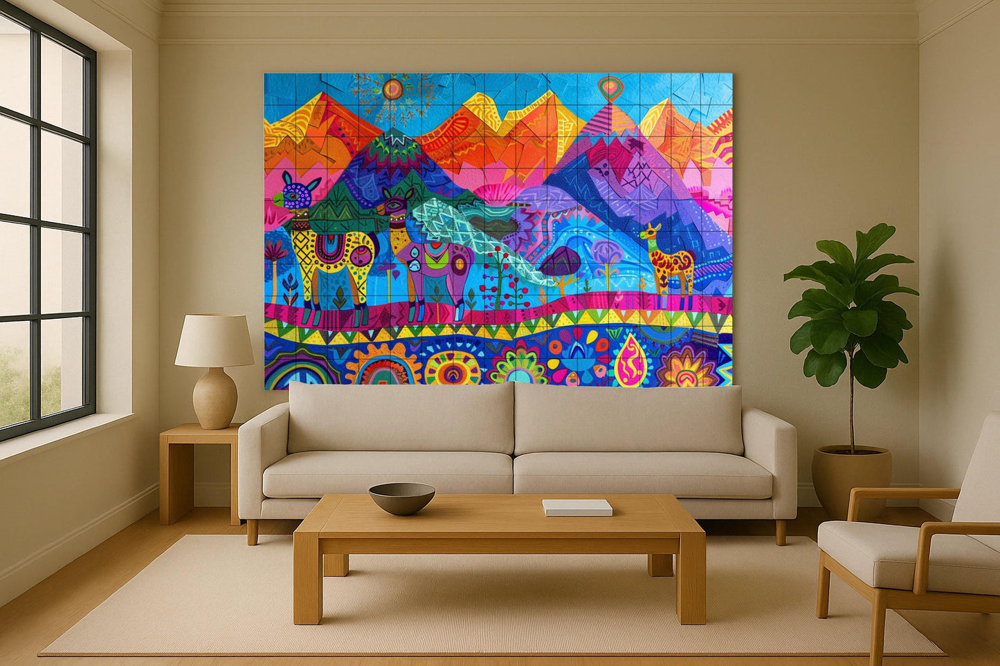 Mural de espíritu andino