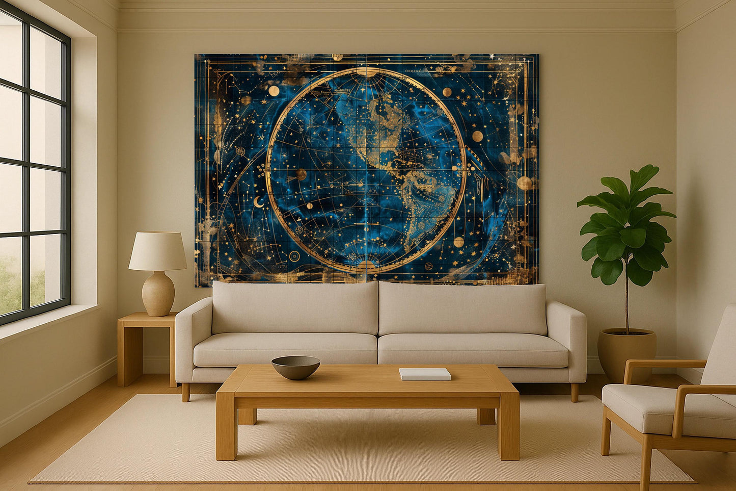 Avec mapa Céleste — Légendes et Épopées, Art Mural en Céramique