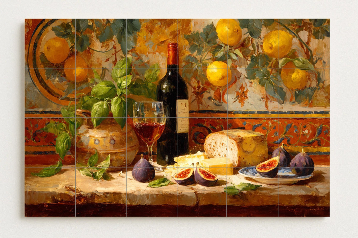 Kitchen mediterránea — Culinary Wall Décor · Tile Wall Art