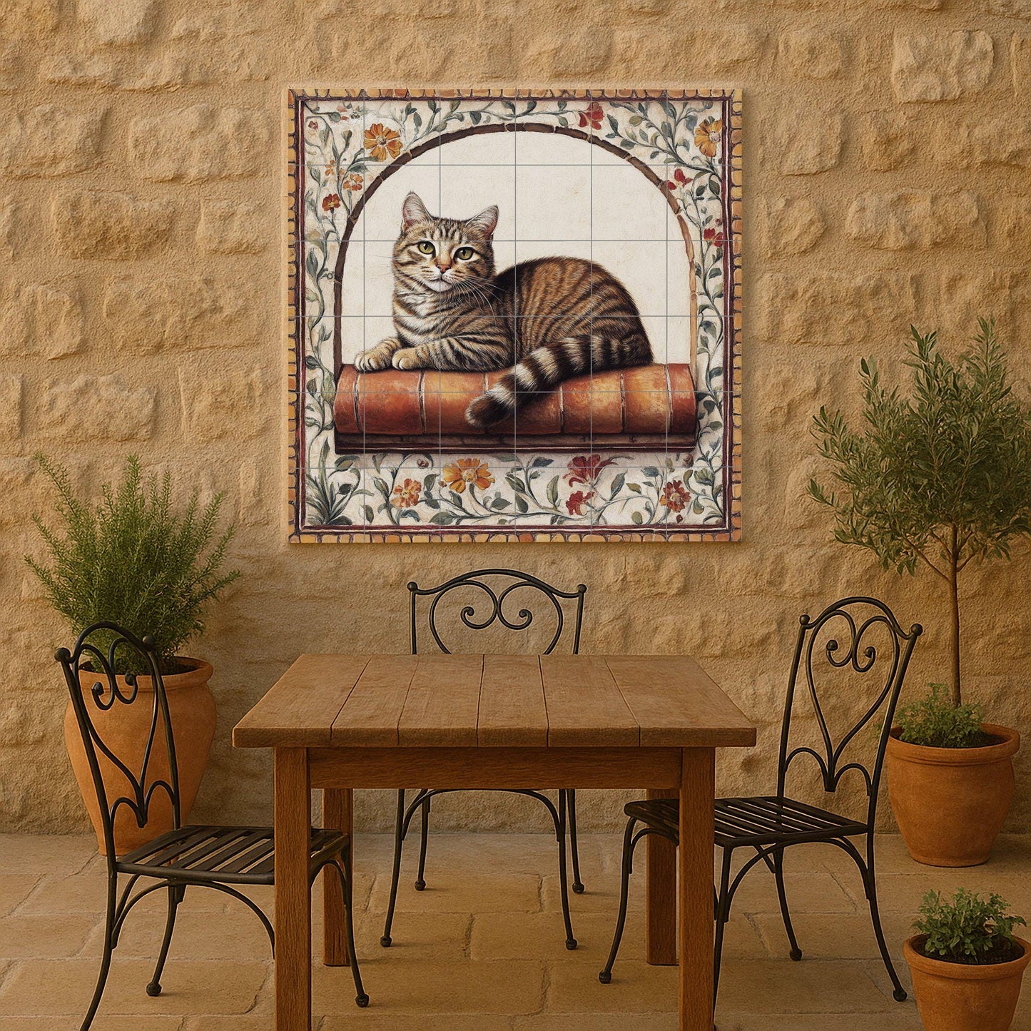 Fliesenbild Katze atigrado — Garten- & Natur-Dekor
