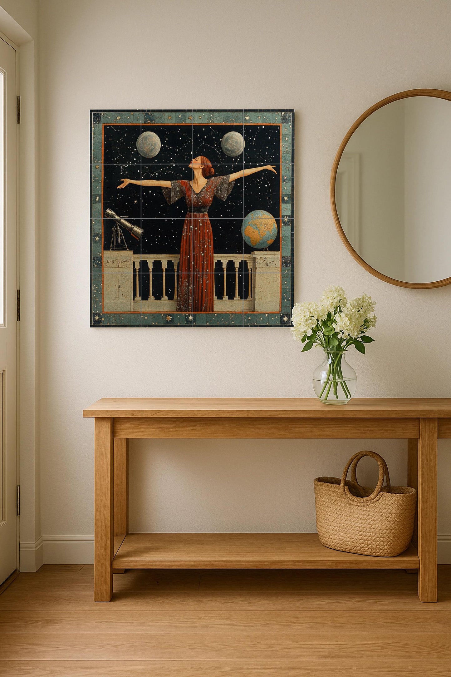 Mural cerámico astronómico