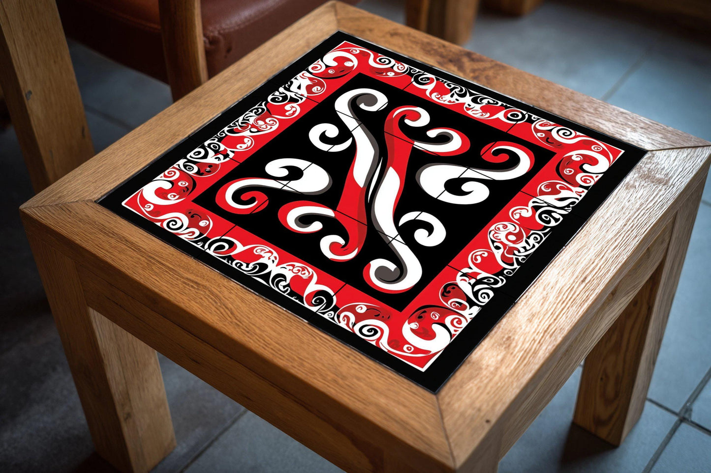 Fliesenbild Cerámica tribal polinesia — Volkskunst & Ornament