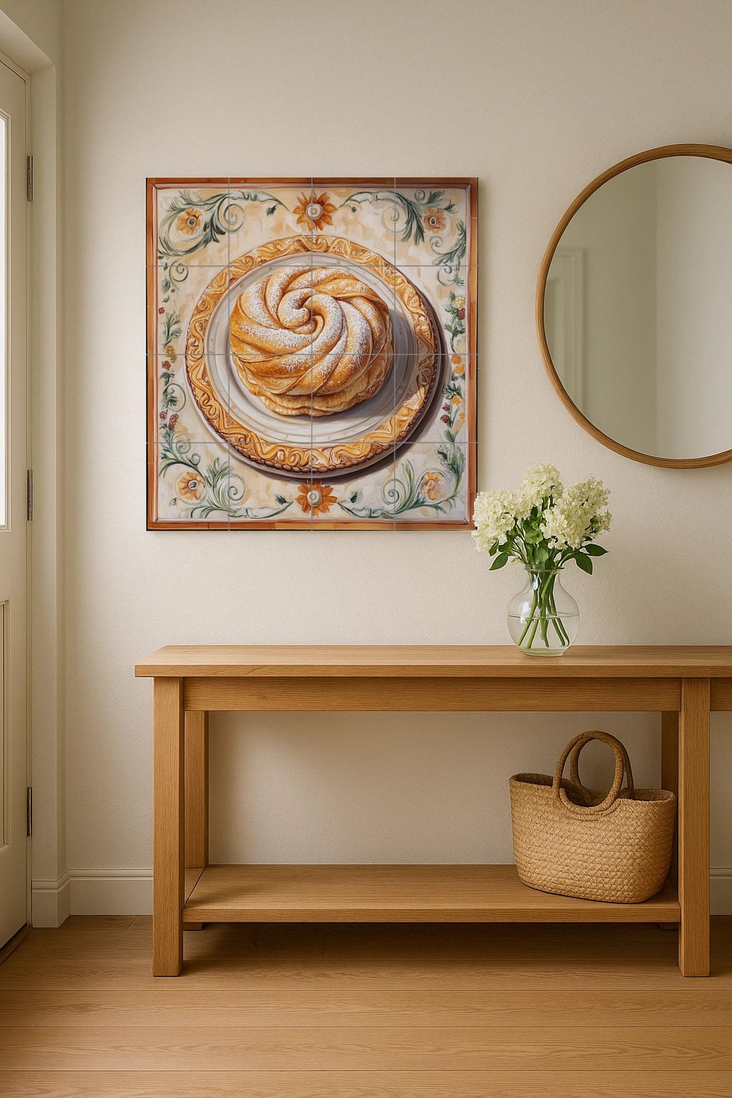 Ensaimada of Mallorca — Countryside Kitchen Art · Ceramic Tile Mural