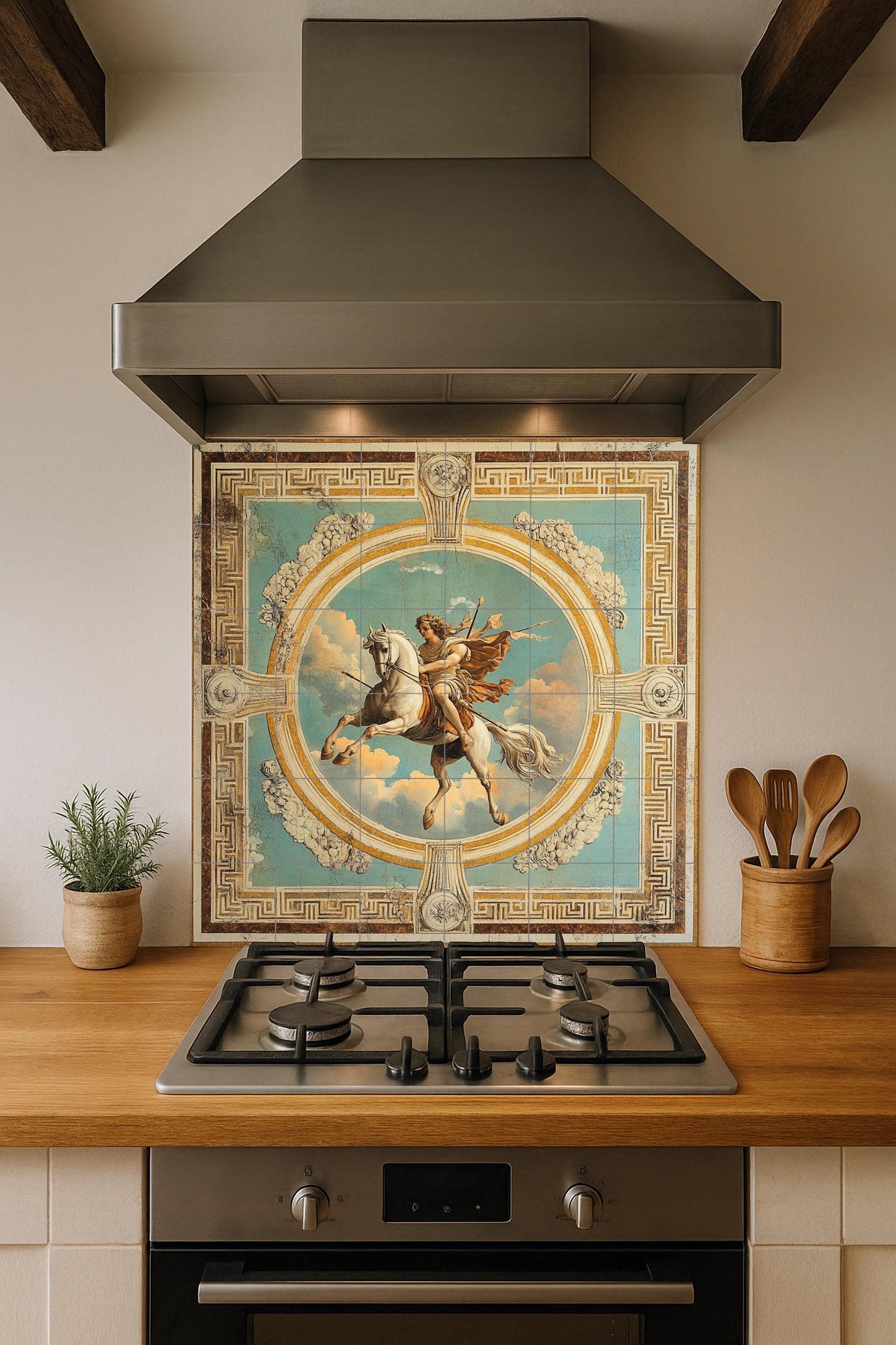 Mitología Classique · Fresque Céramique — Décor de Légende Antique
