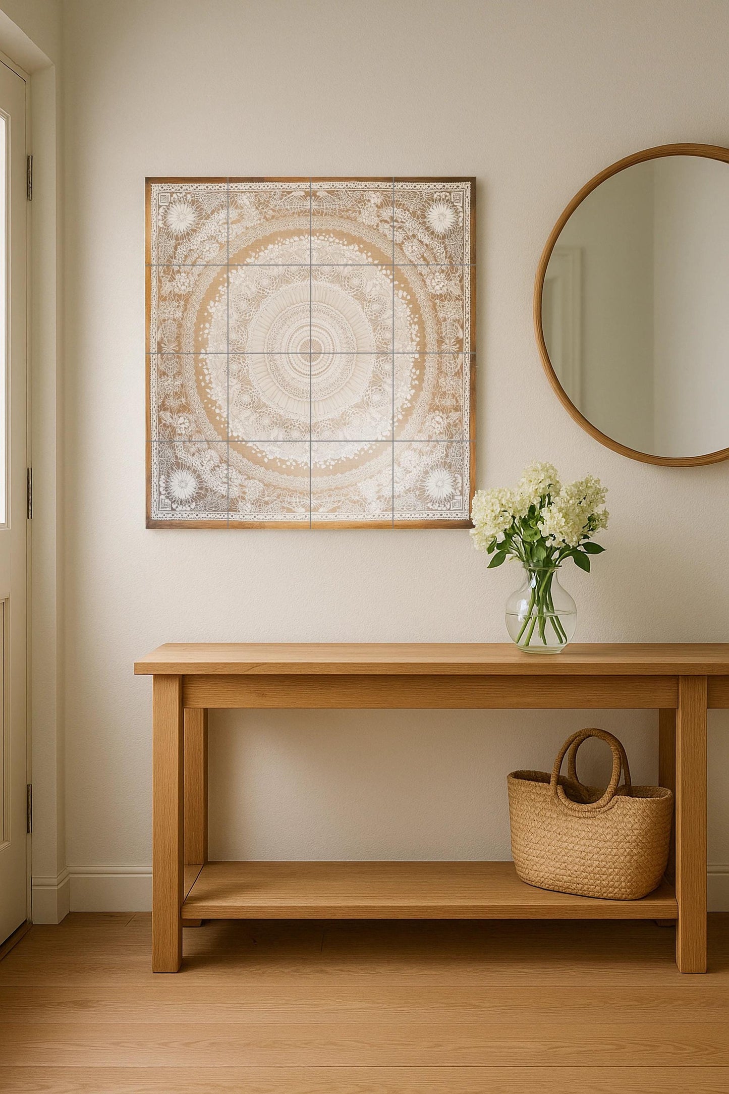 Fliesenbild Mandala elegante para pared, panel decorati — Landhausküchen-Kunst