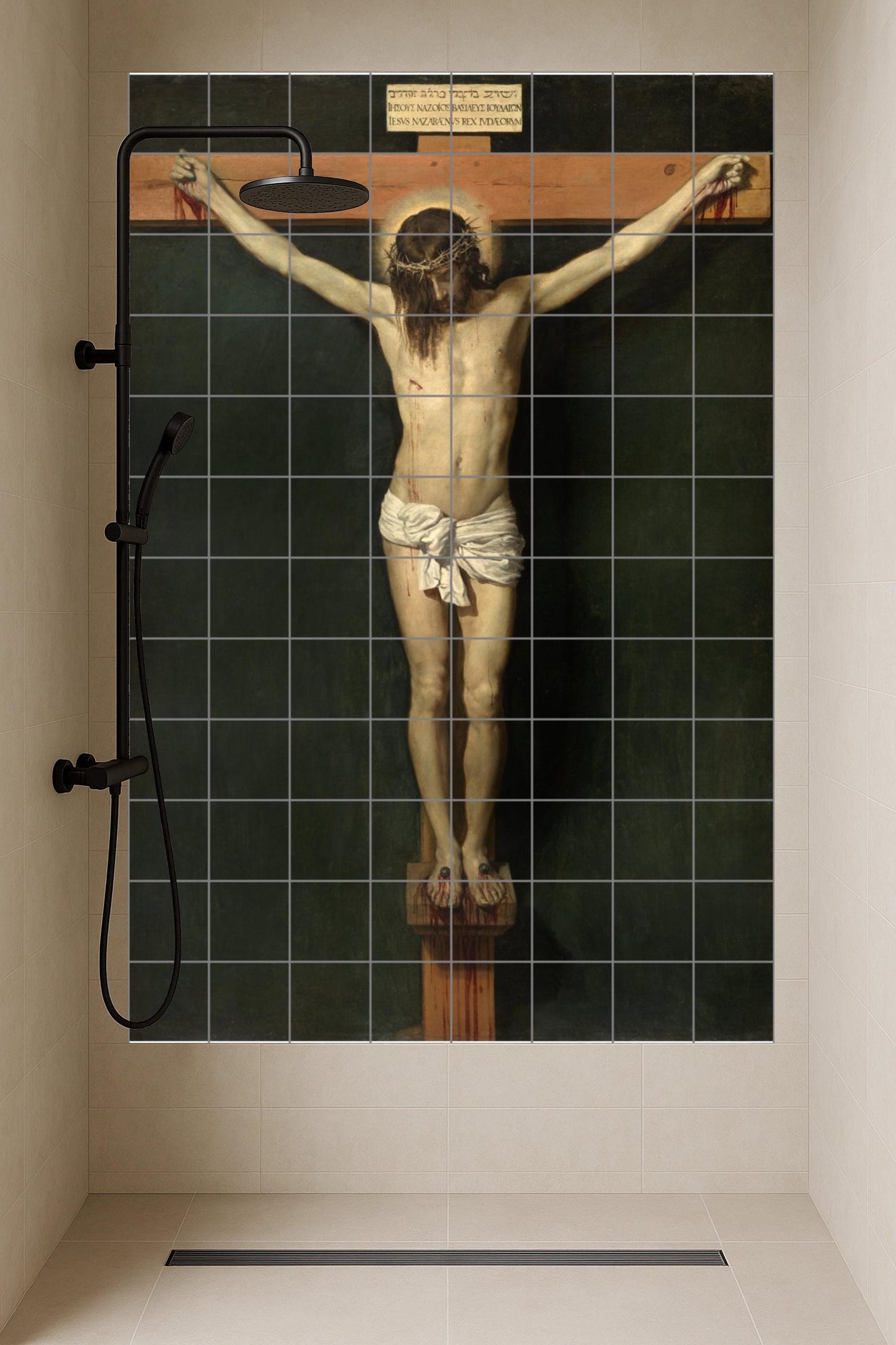 Crucifixion — Museum Art Reproduction · Ceramic Tile Mural