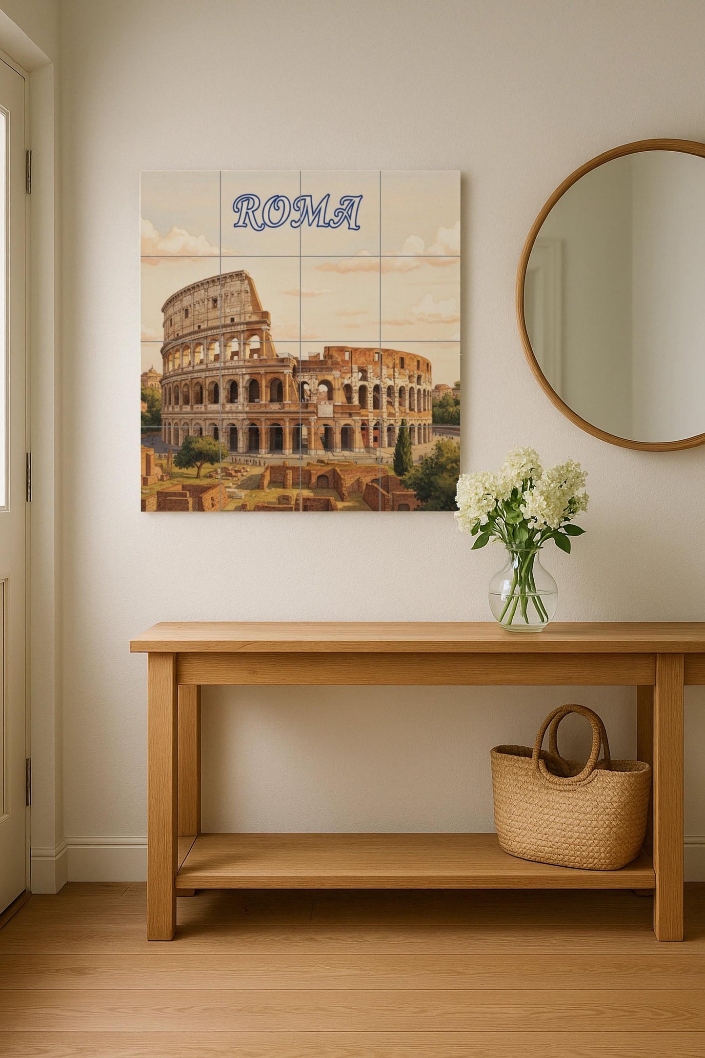Ceramic Tile Mural: Coliseo of Rome — Travel Wall Décor