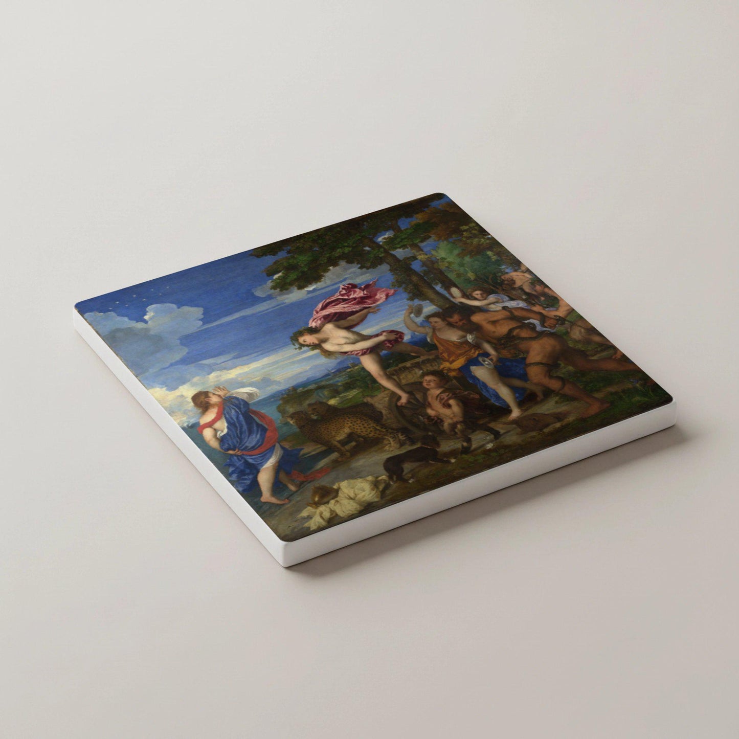 Tiziano — Ceramic Coaster Set · Great Painters Collection
