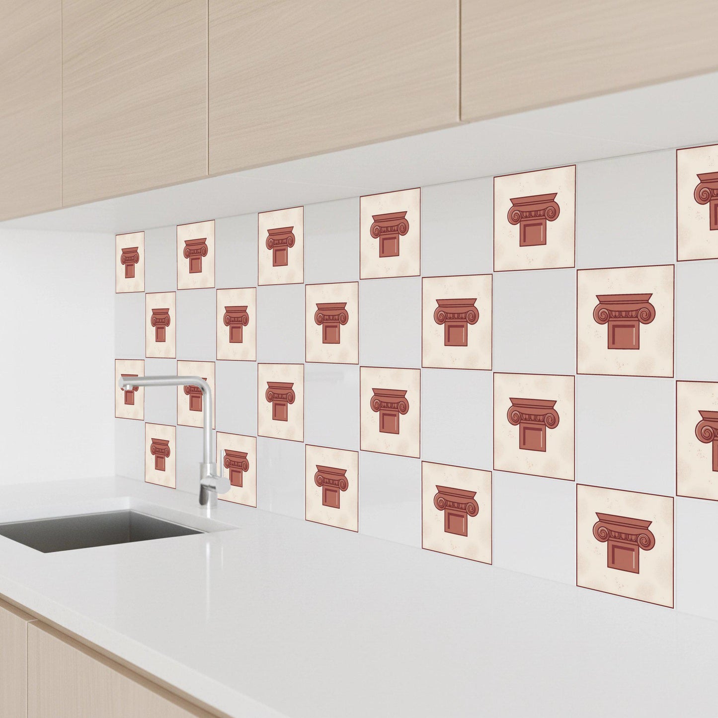 Columna Capital Classic — Mediterranean Kitchen Tile Decorative Tile