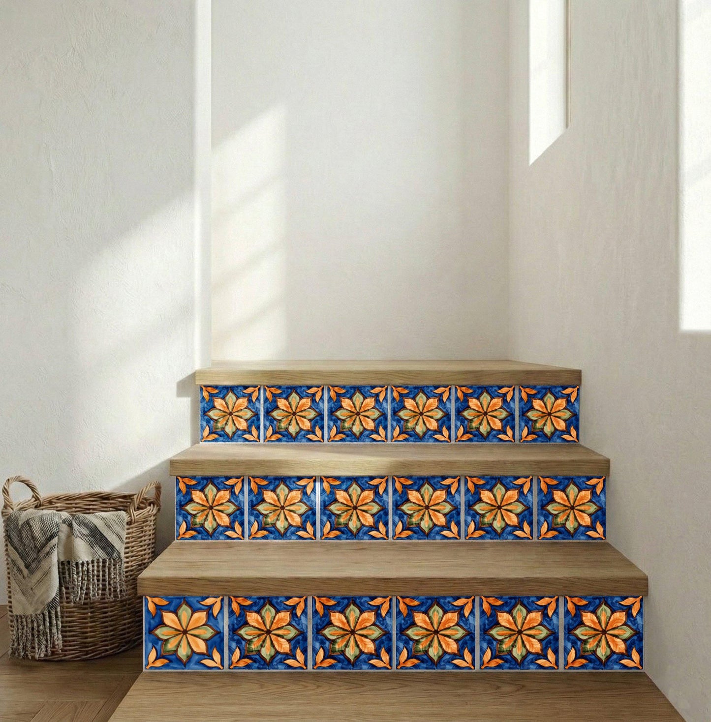 Azulejo Floral mediterráneo
