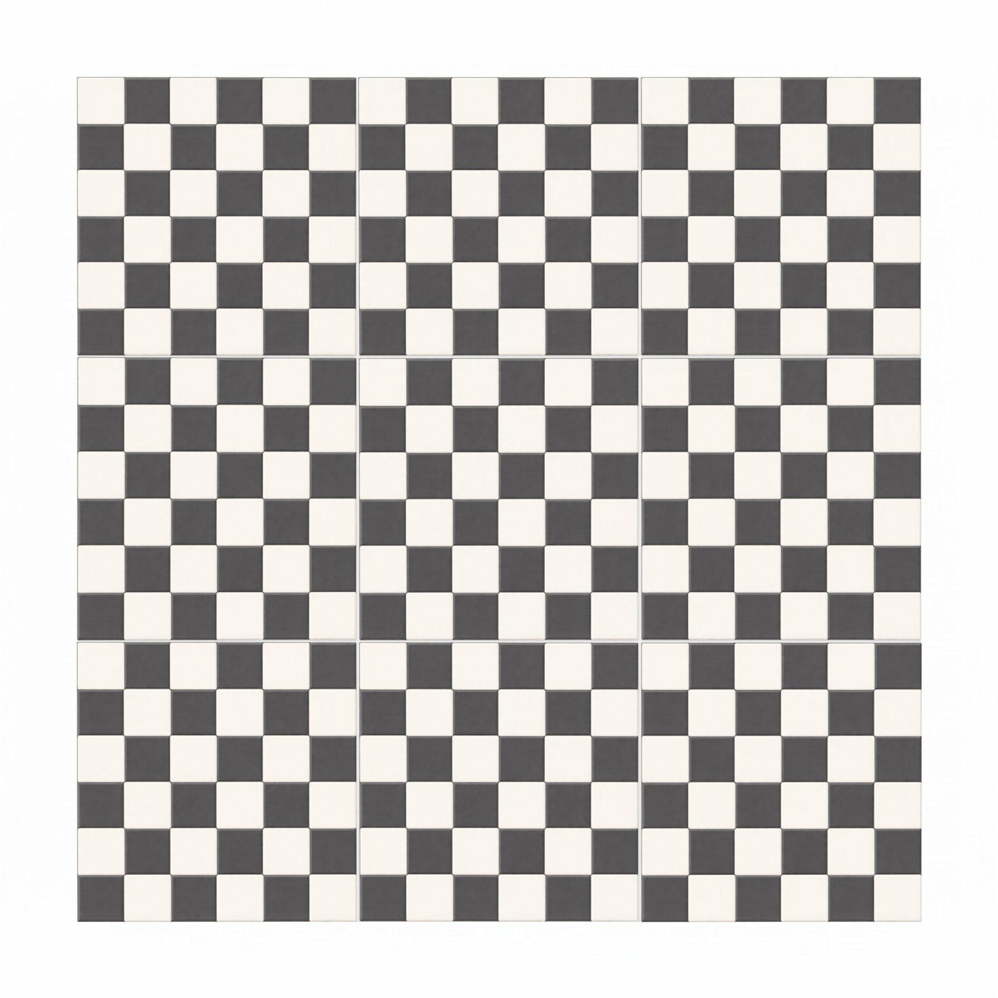 Fliese Negro y blanco damero Mural · Dekoratives Traditionsmuster
