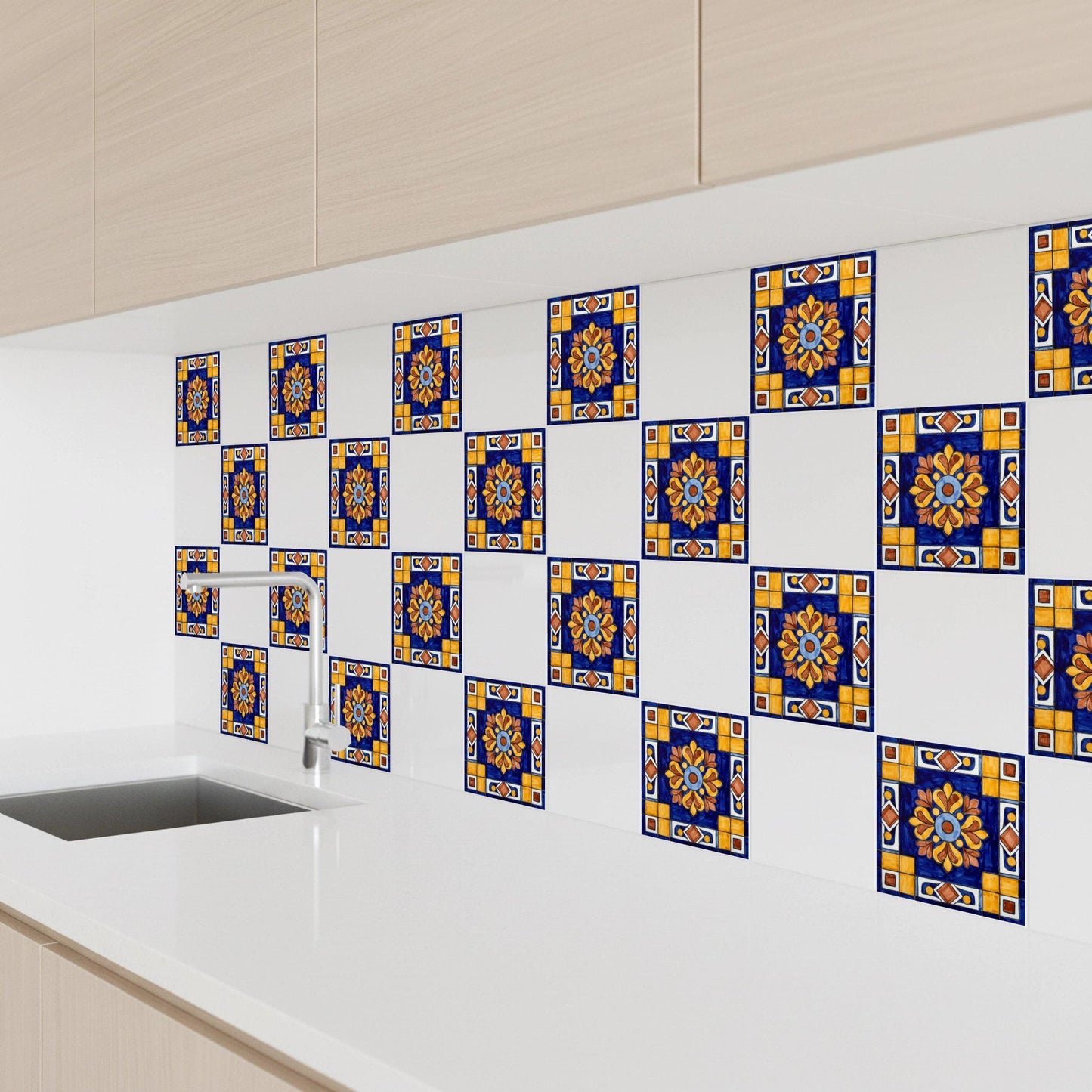 Monterrey Talavera · Ceramic Wall Tile — Talavera Folk-Art Colour