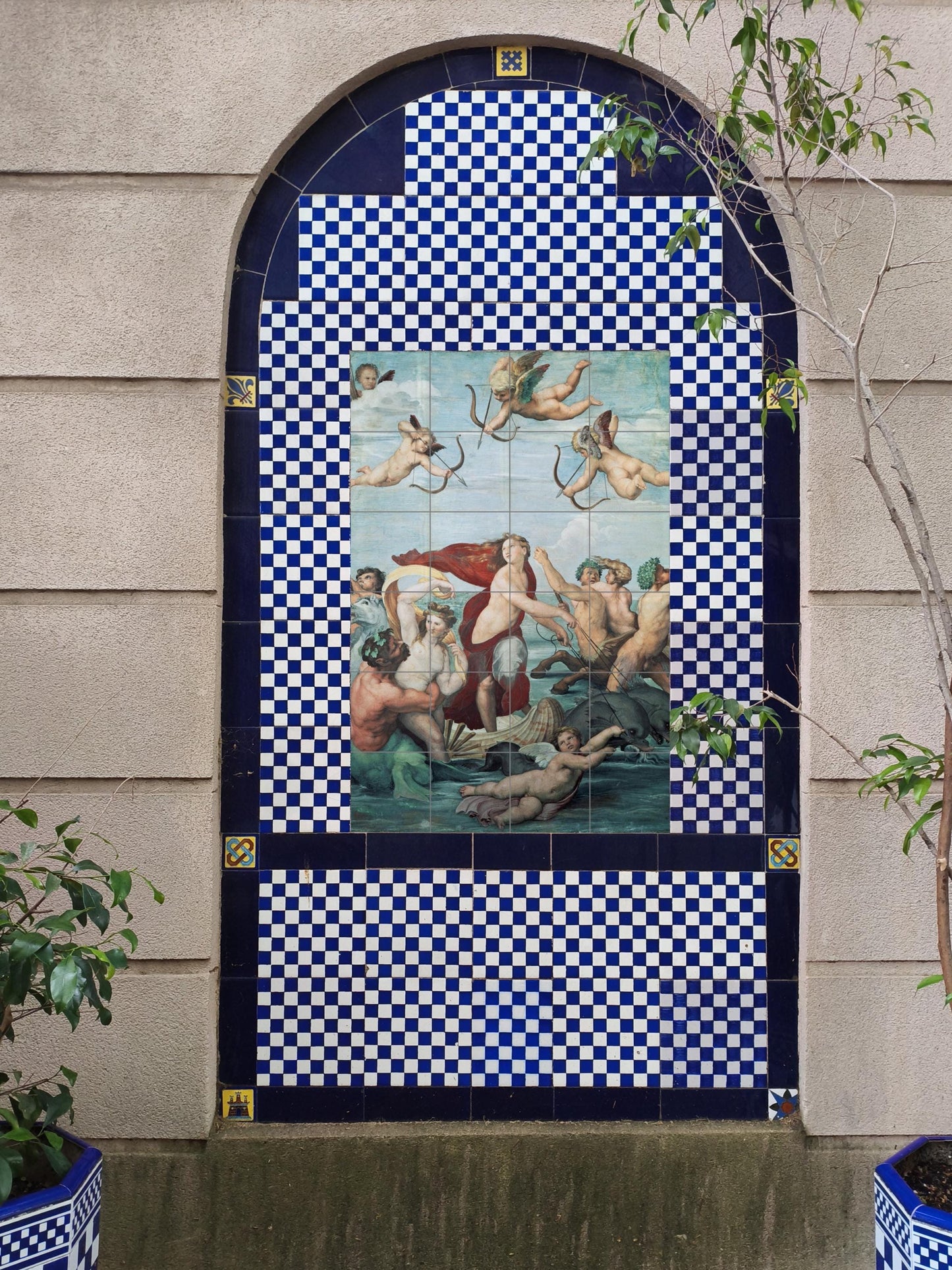 Triunfo of Galatea · Ceramic Wall Mural — Decorative Pattern Mural