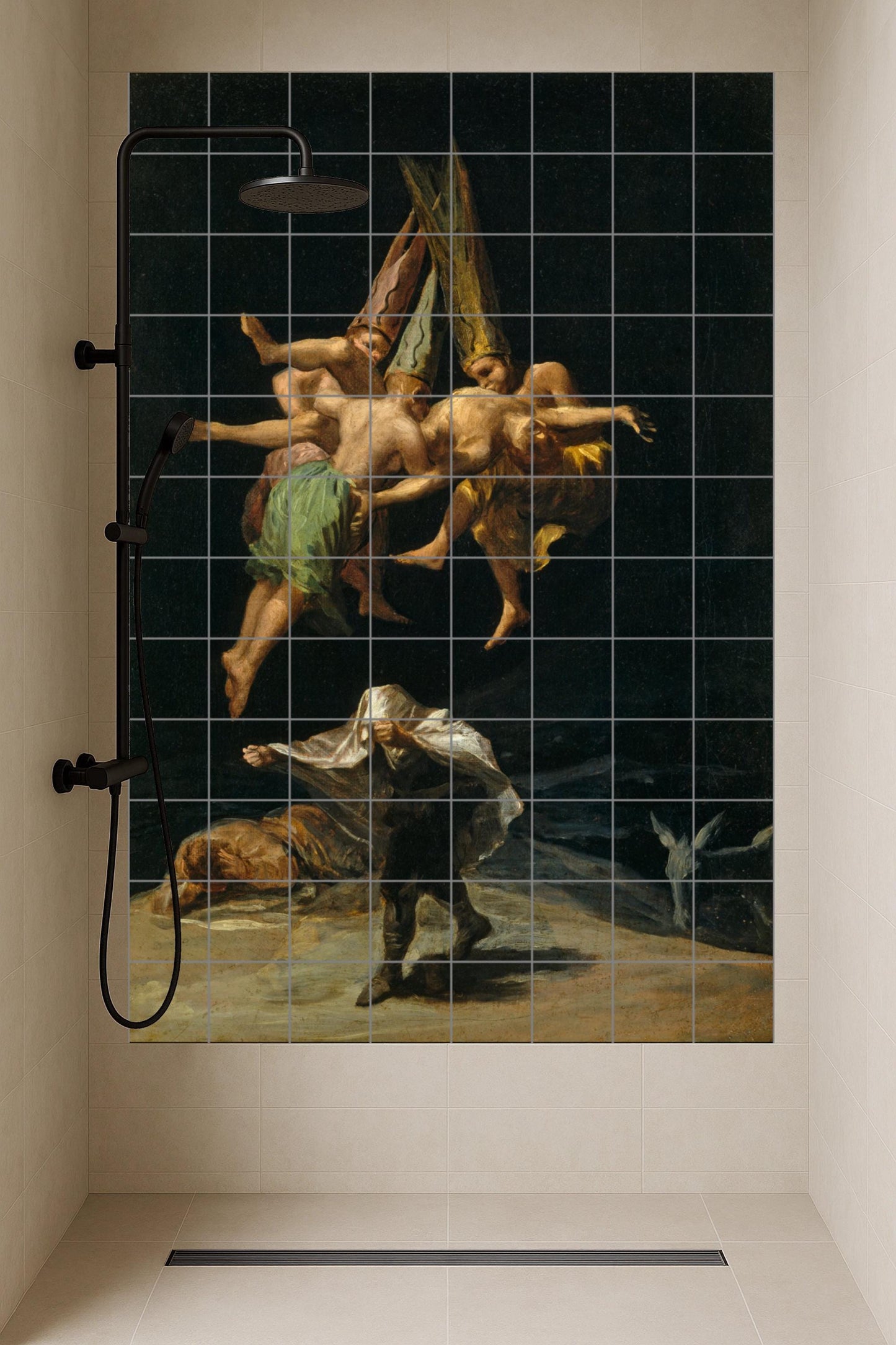 "der Flug von die Brügge — Dekoratives Muster-Wandbild, Wandkunst aus Keramikfliesen