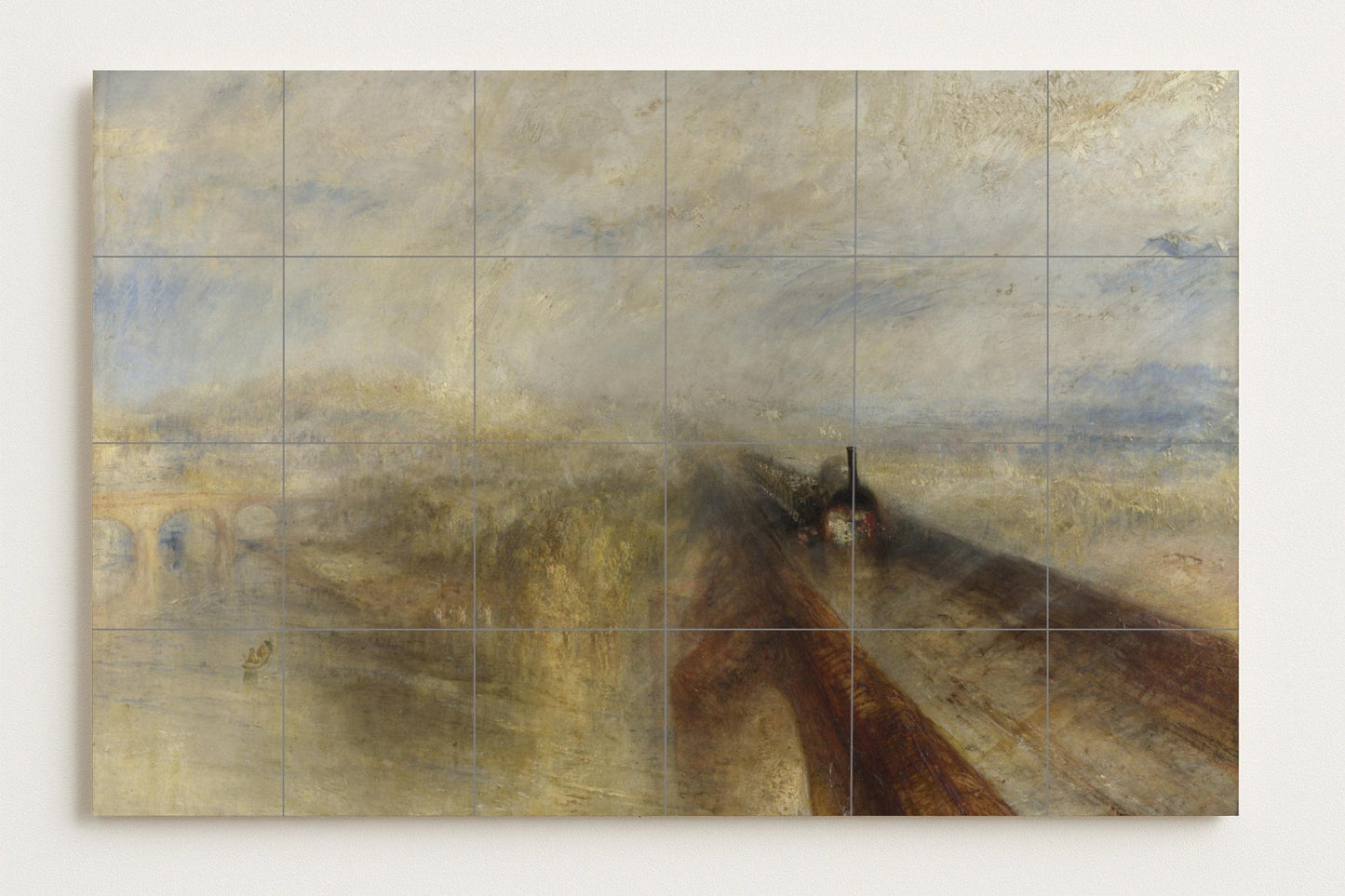 Fliesenbild "Lluvia, Dampfer und velocidad — Ornamentales Wandpaneel