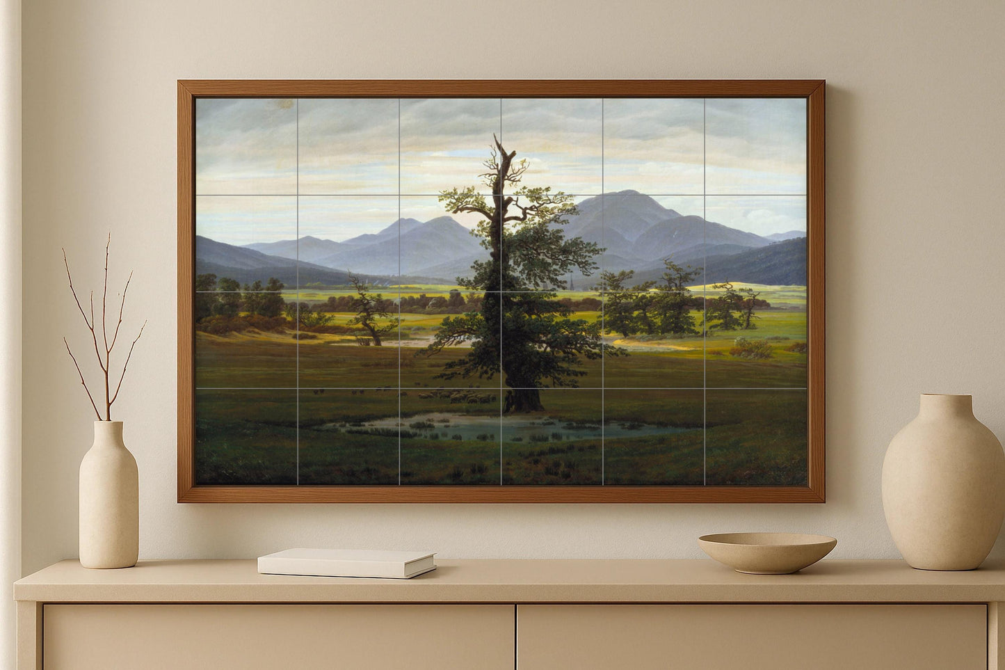 Baum Solitario · Keramik-Wandbild — Volkskunst-Dekor