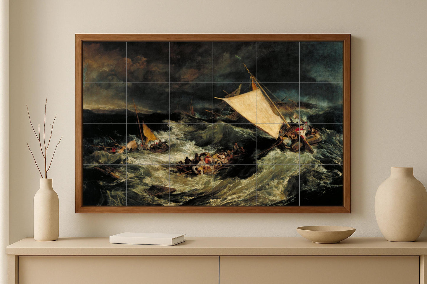 Mural de cerámica La balsa de la Medusa