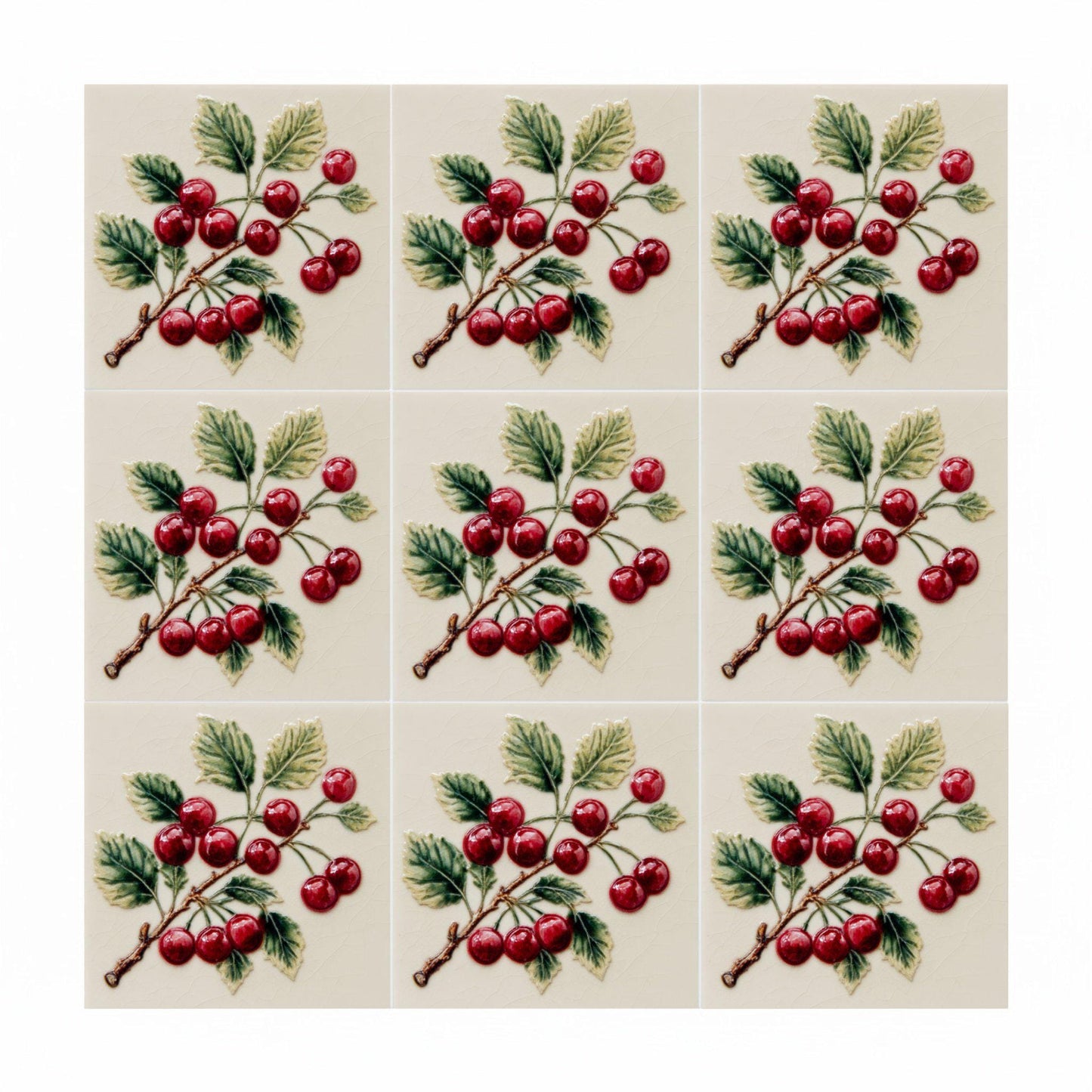 Azulejo-Fliese Oxford — Garteninspiriertes Muster