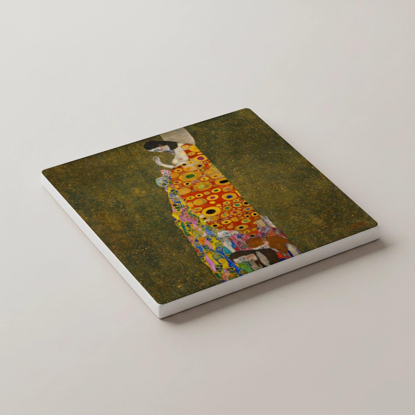 Ceramic Coasters Klimt — Fine-Art Drinkware Décor