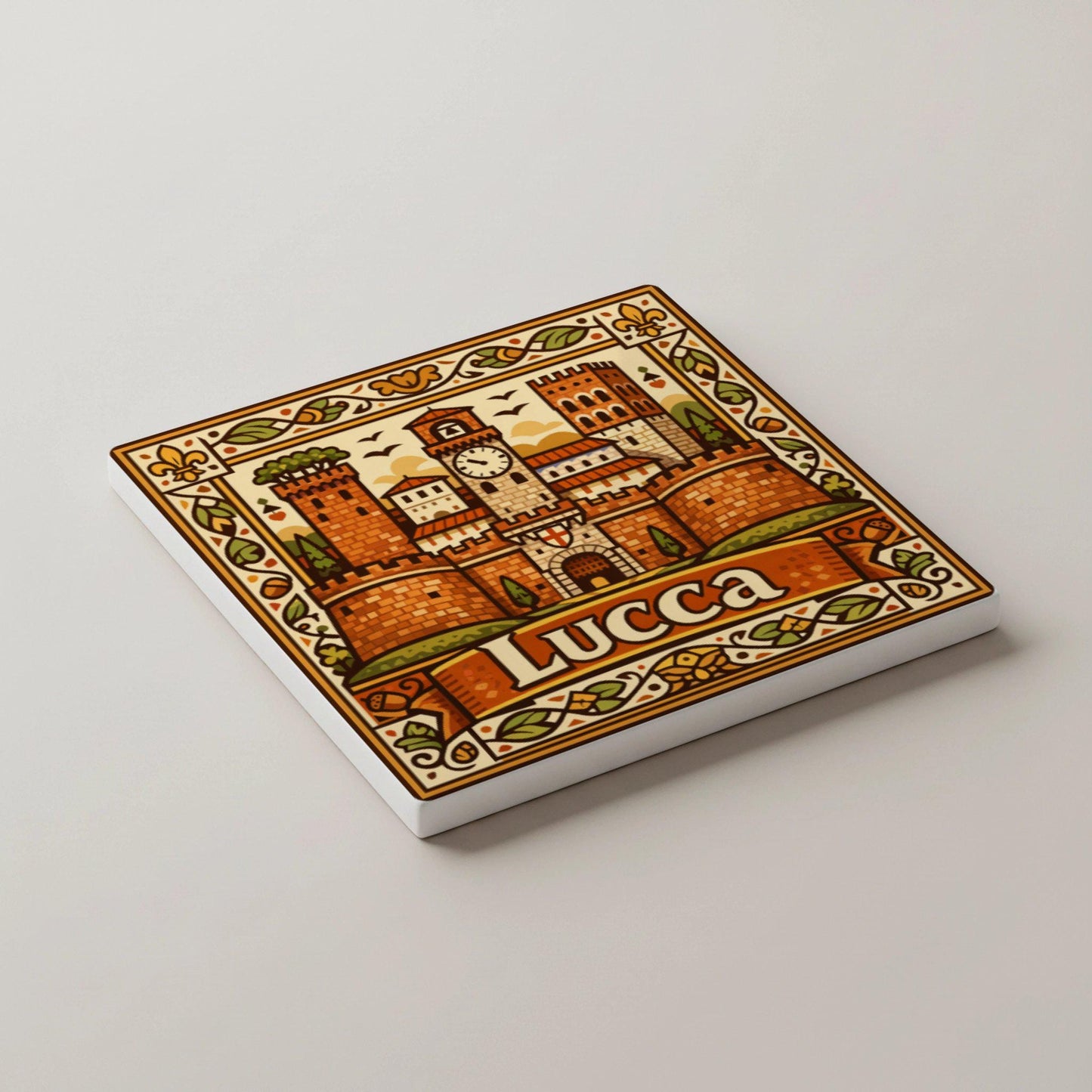 Italia — Set di Sottobicchieri in Ceramica · Souvenir di Città