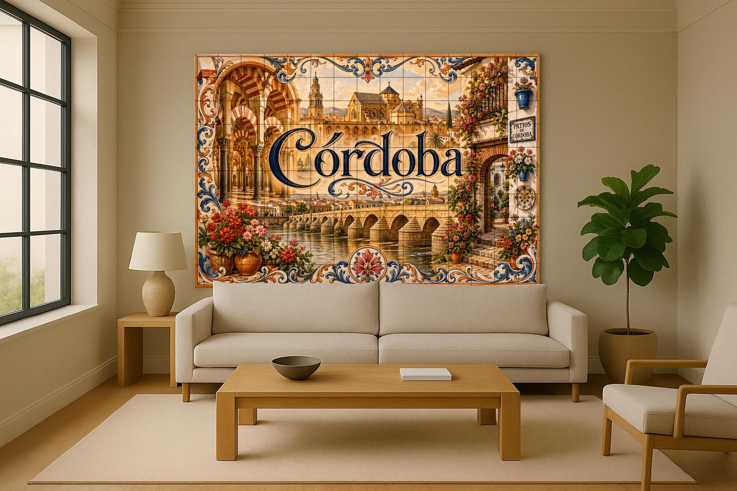 La Mezquita de Córdoba, decoración de pared — Villes et Monuments, Art Mural en Céramique