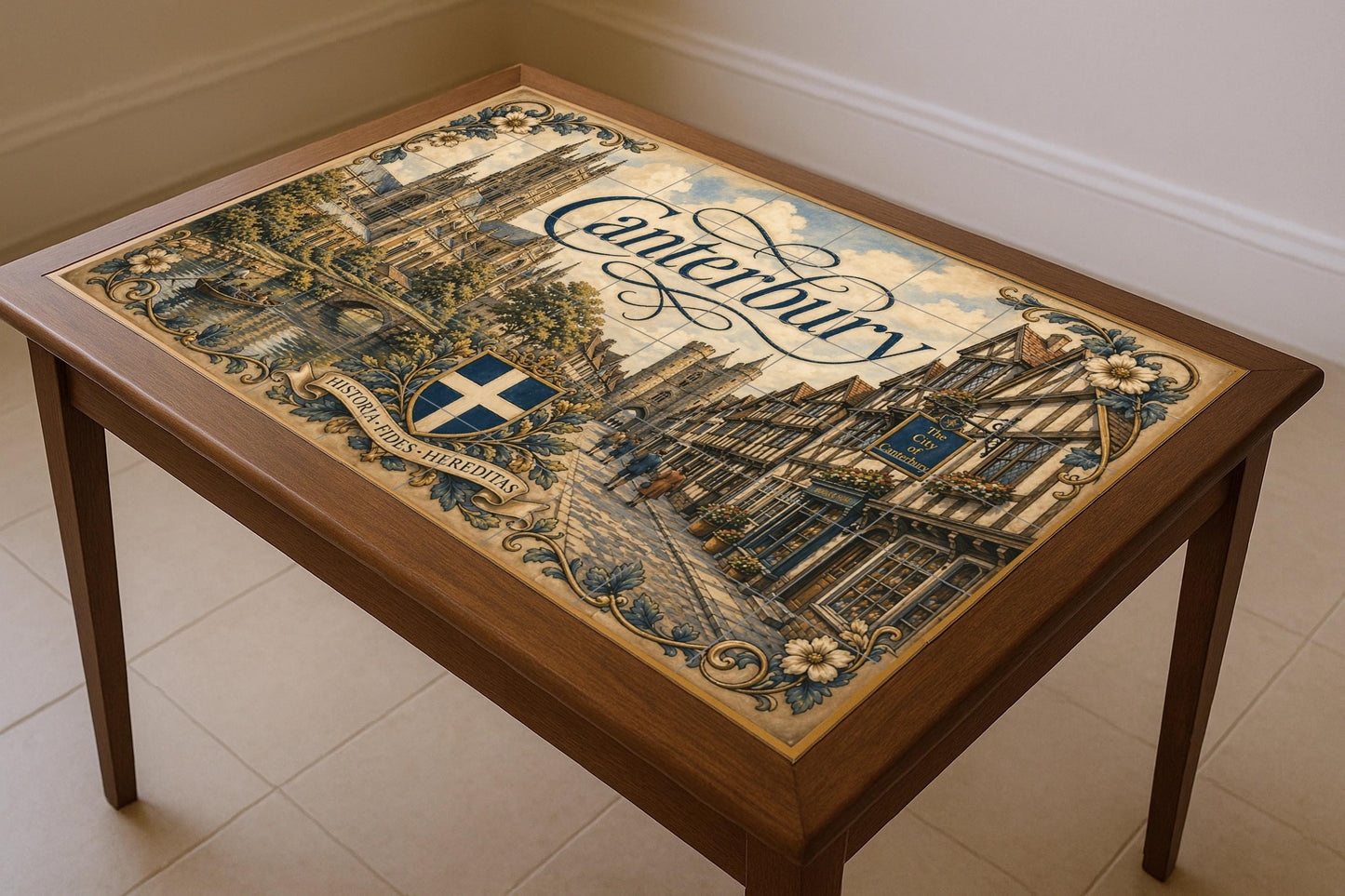 Canterbury, Arte Murale di la Cattedrale di Can · Murale Ceramico — Pannello Ornamentale