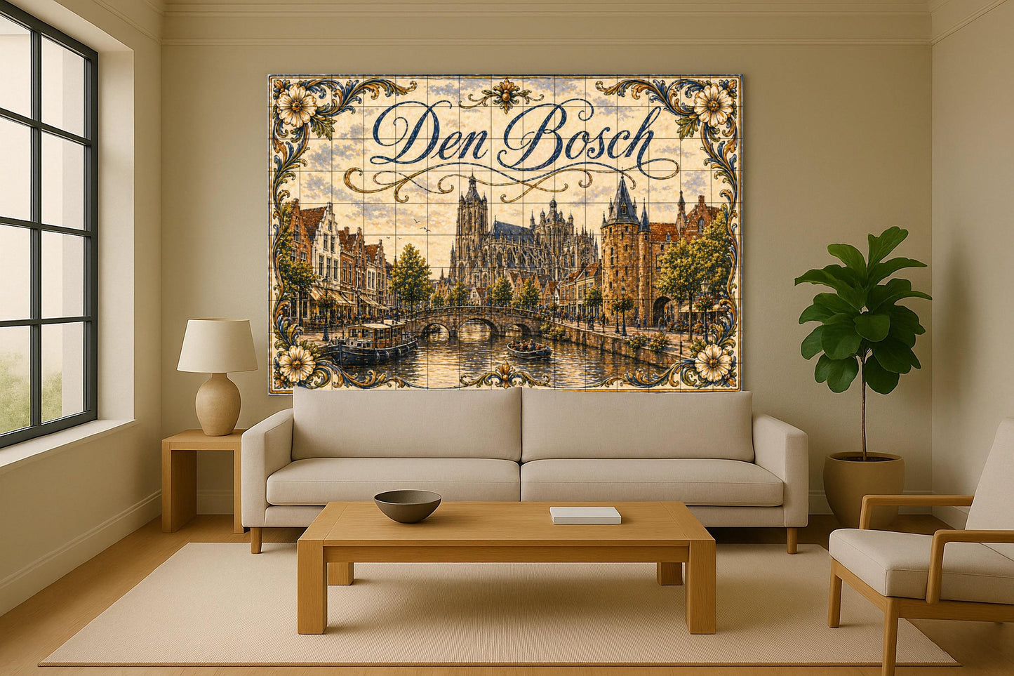 Cathédrale de San Juan de Den Bosch, Países — Fresque Murale en Carreaux de Céramique · Fresque de Monument