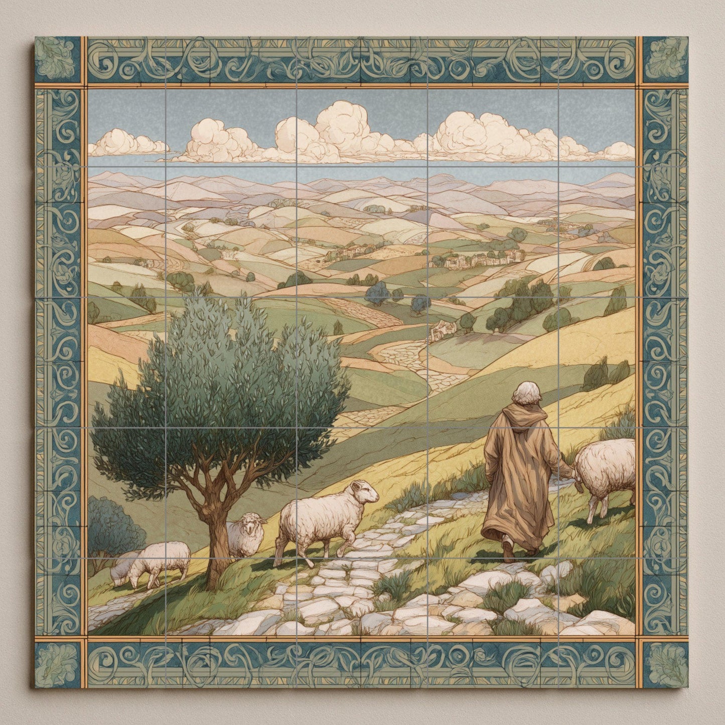 Ceramic Tile Mural: Pastor — Culinary Wall Décor