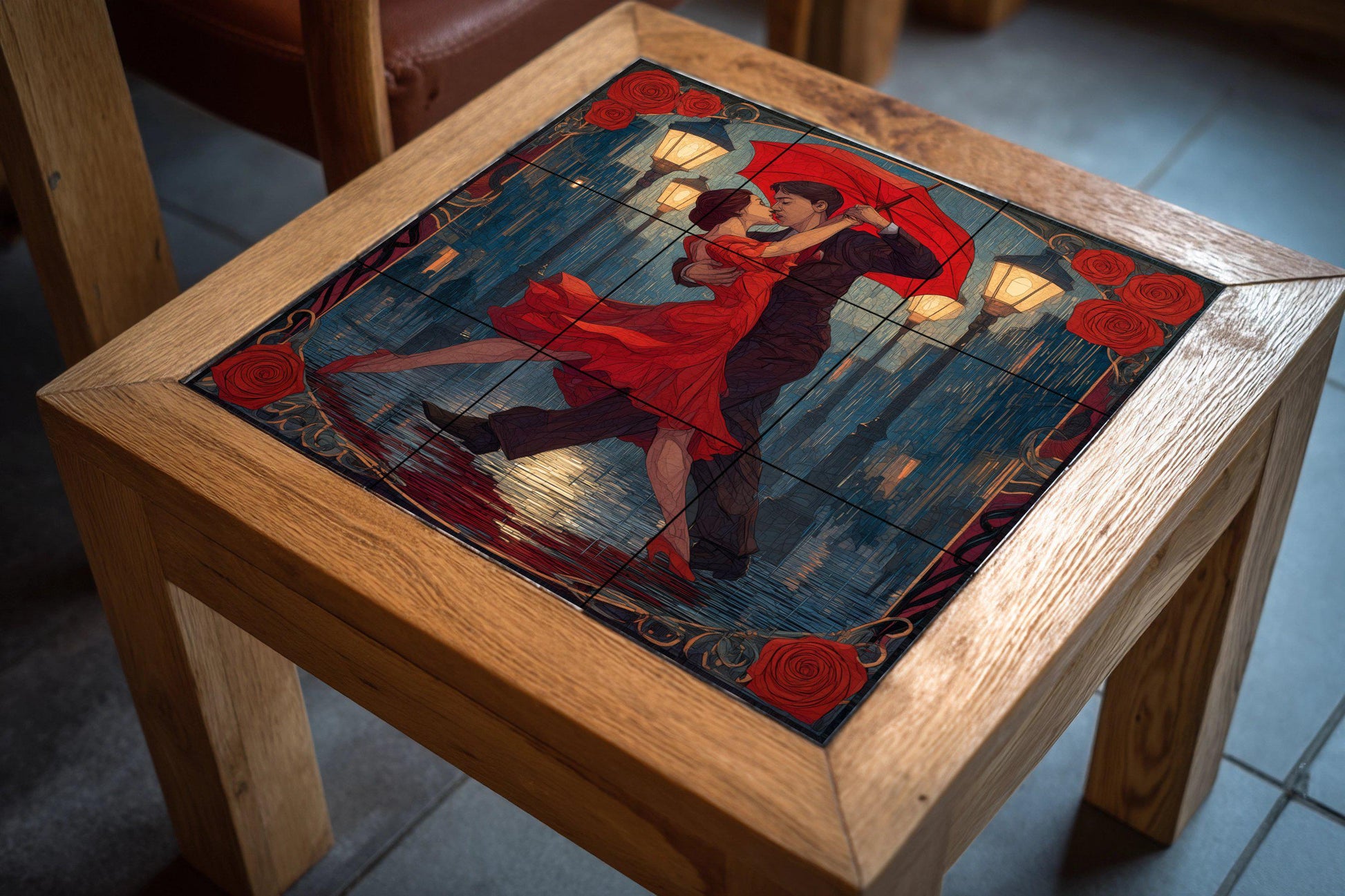 Tango bajo la lluvia — Cuisine de Campagne, Art Mural en Céramique