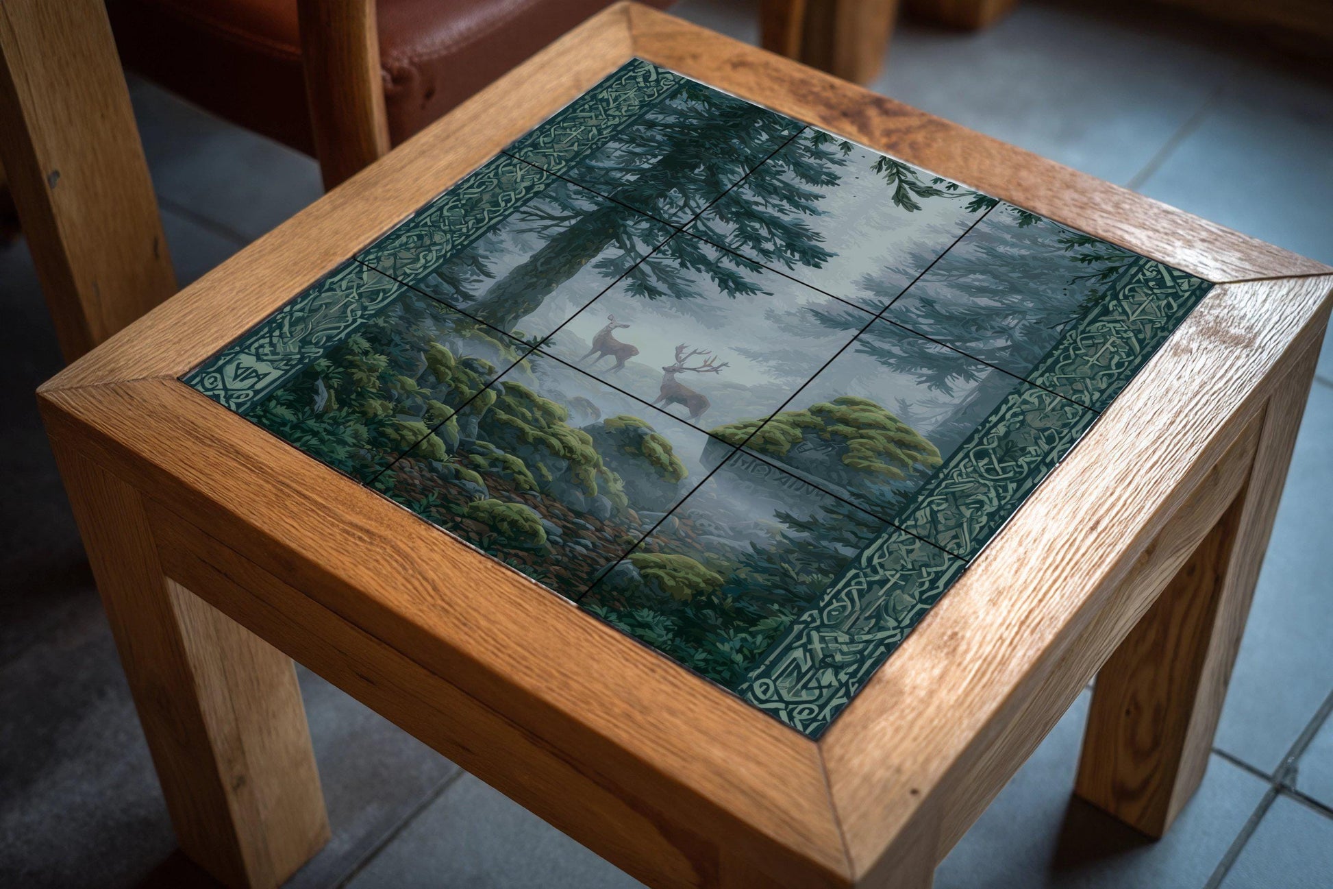 Forest Nordic — Mythology Wall Art · Ceramic Tile Mural