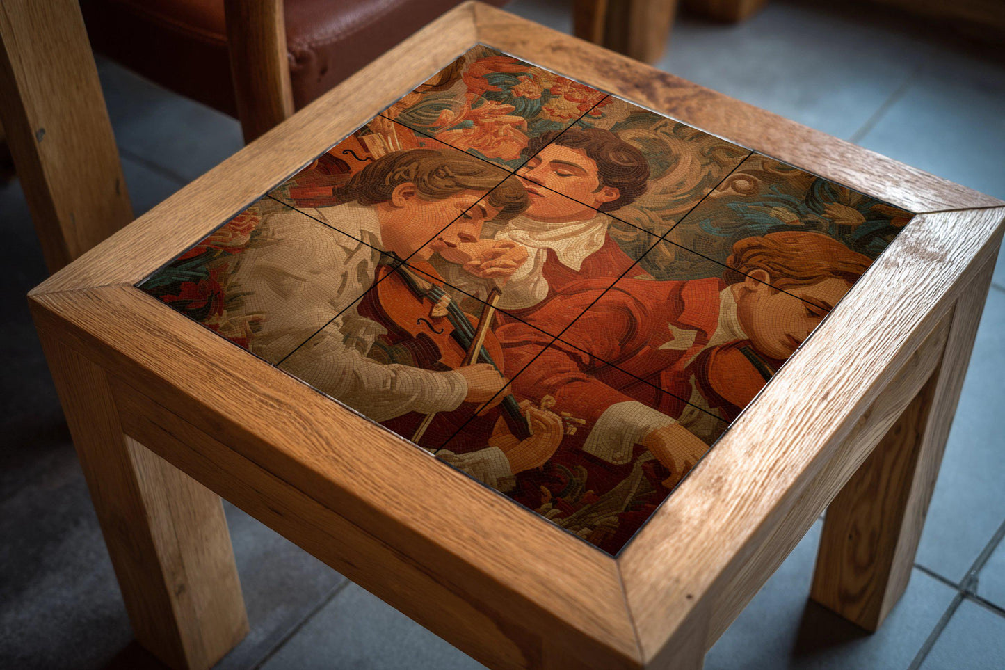 Músicos gitanos de Budapest — Art Rustique de Ferme, Art Mural en Céramique