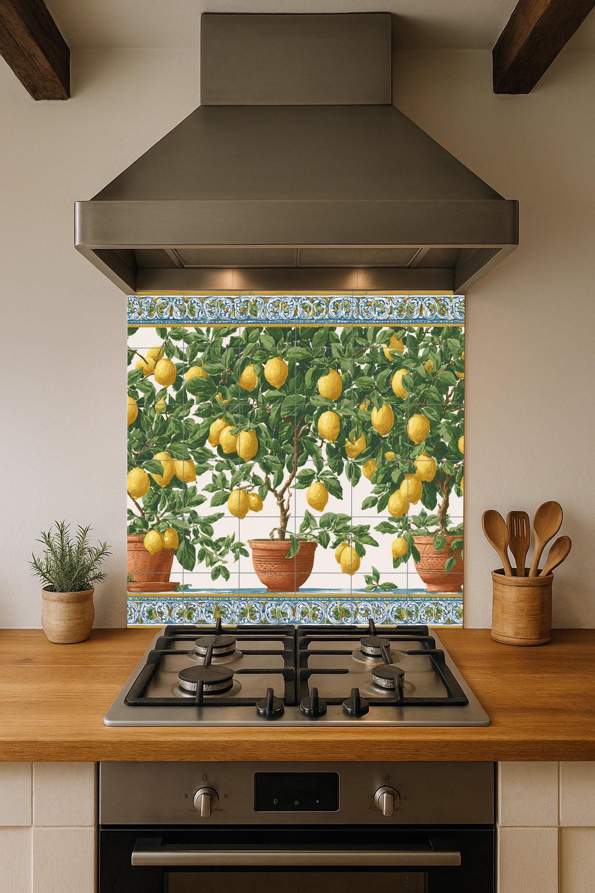 Lemon Tree — Countryside Kitchen Art · Tile Wall Art