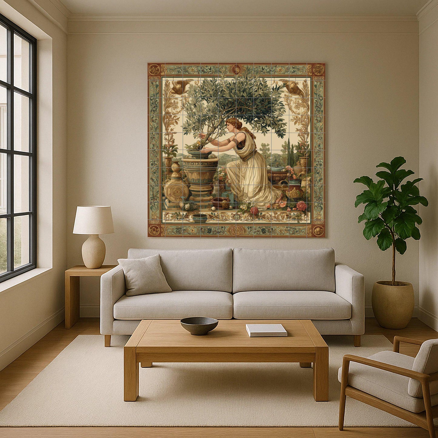 Goddess Roman · Ceramic Wall Mural — Legends & Epic Art