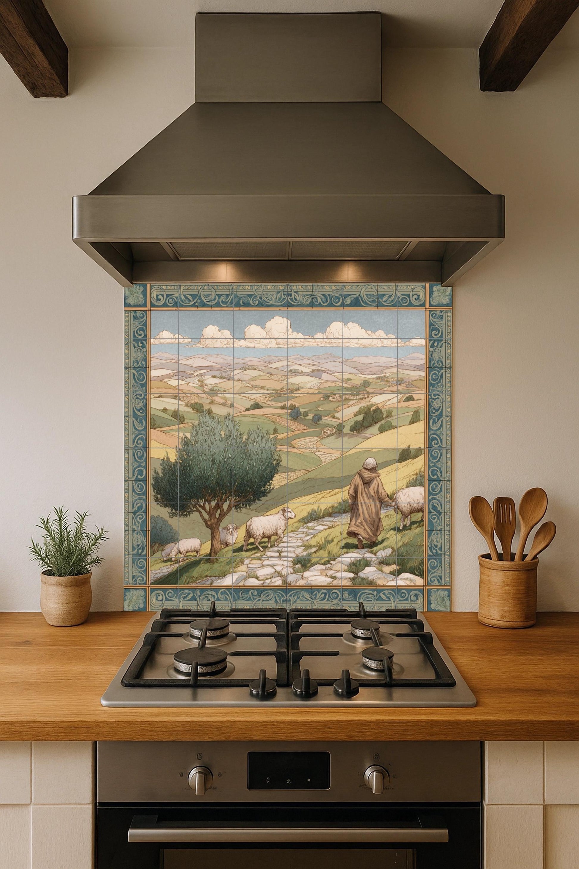 Ceramic Tile Mural: Pastor — Culinary Wall Décor