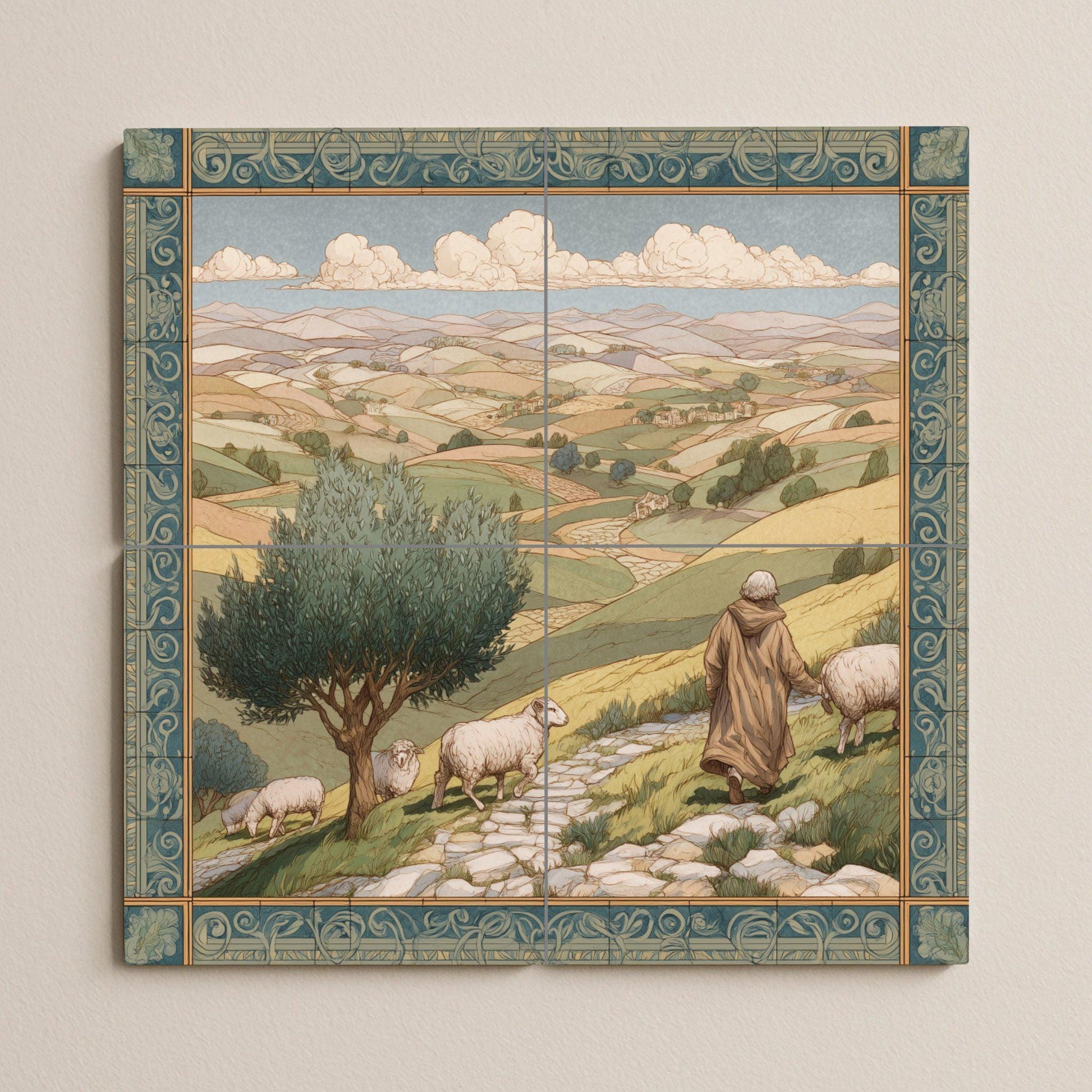 Ceramic Tile Mural: Pastor — Culinary Wall Décor