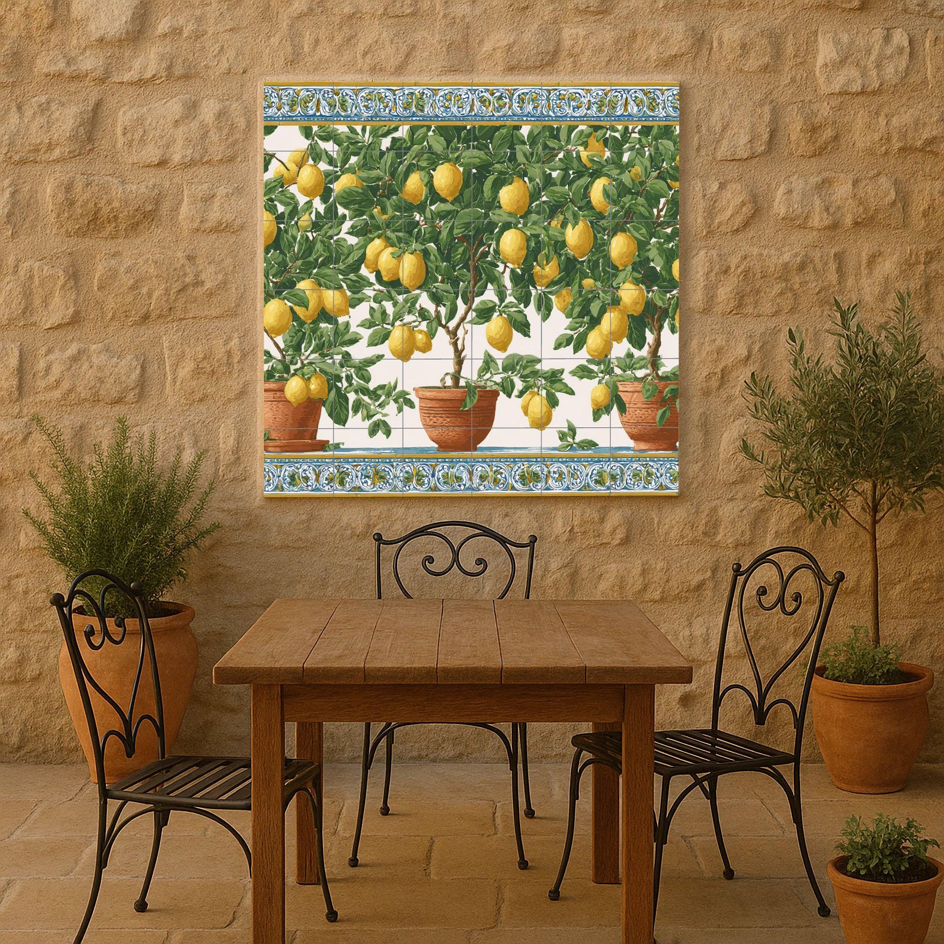 Lemon Tree — Countryside Kitchen Art · Tile Wall Art