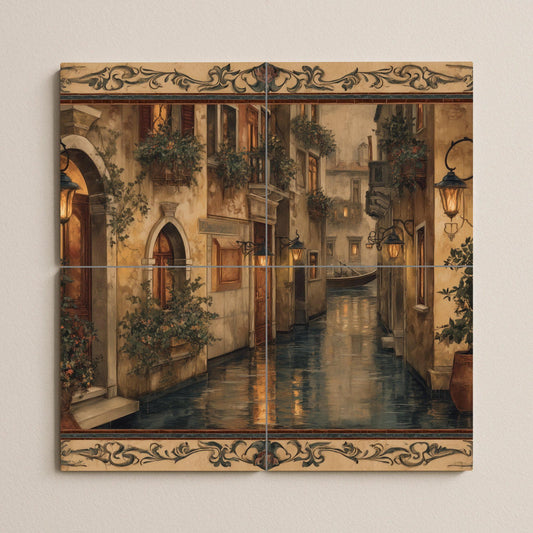 Canal Venetian — Culinary Wall Décor · Ceramic Tile Mural