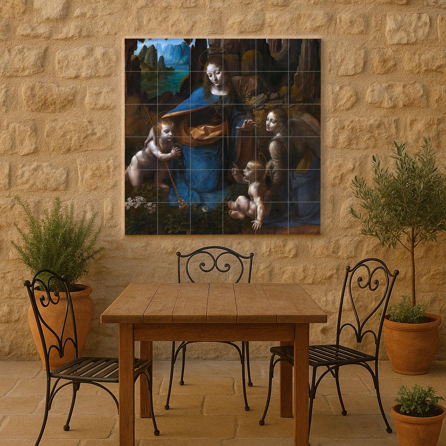 Virgen de las Rocas de Leonardo da Vinci