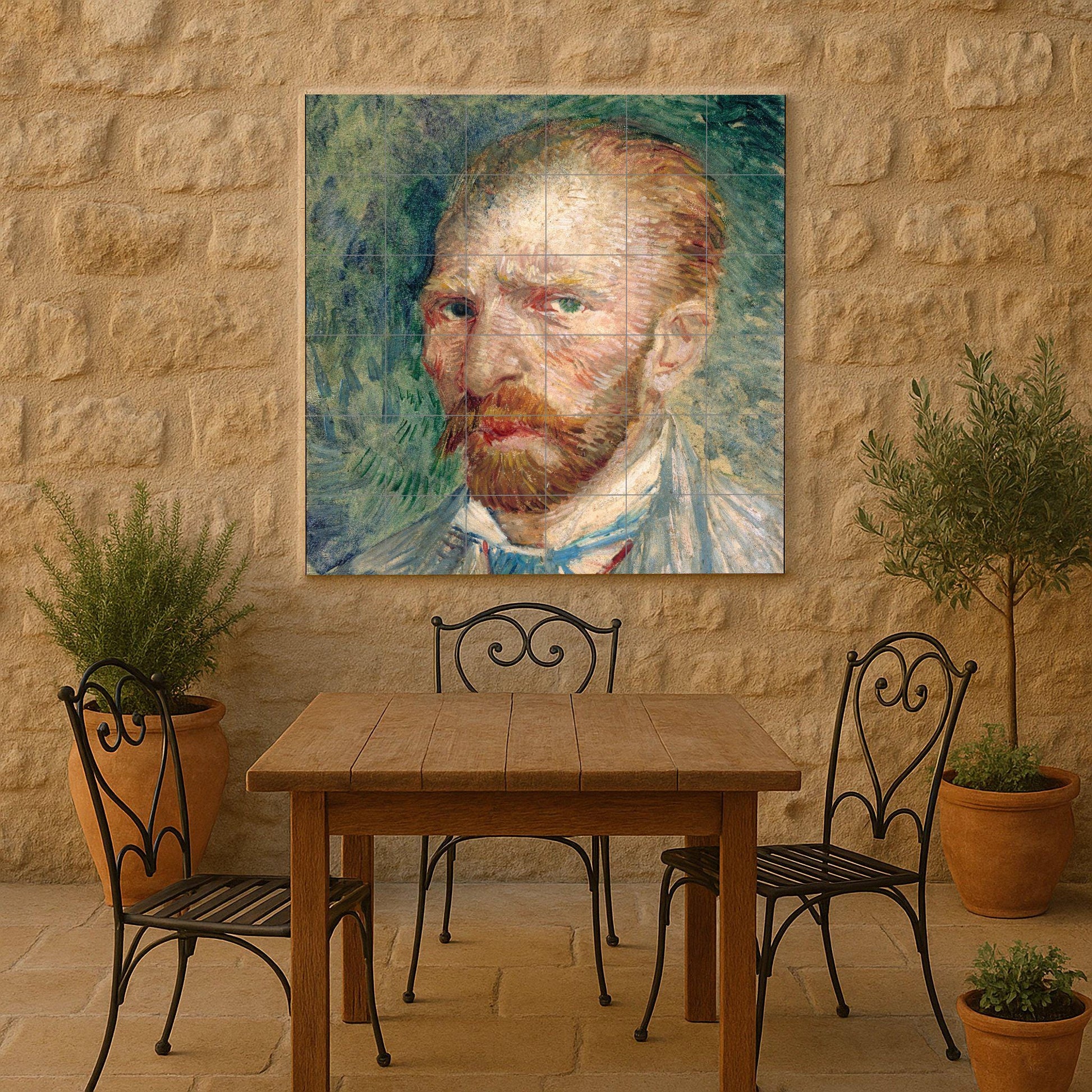 Mural de autorretrato de Van Gogh