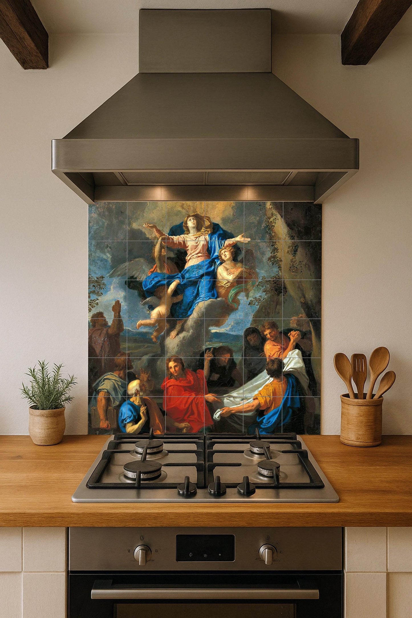 Asunción von Maria · Keramik-Wandbild — Christliche Wandkunst