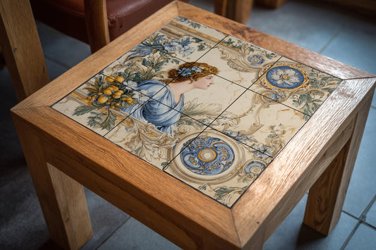 Neoclásicos with damas — Mythological Scene · Ceramic Tile Mural