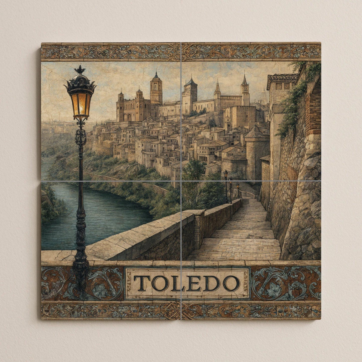 Toledo — Murale di Monumenti, Arte da Parete in Ceramica
