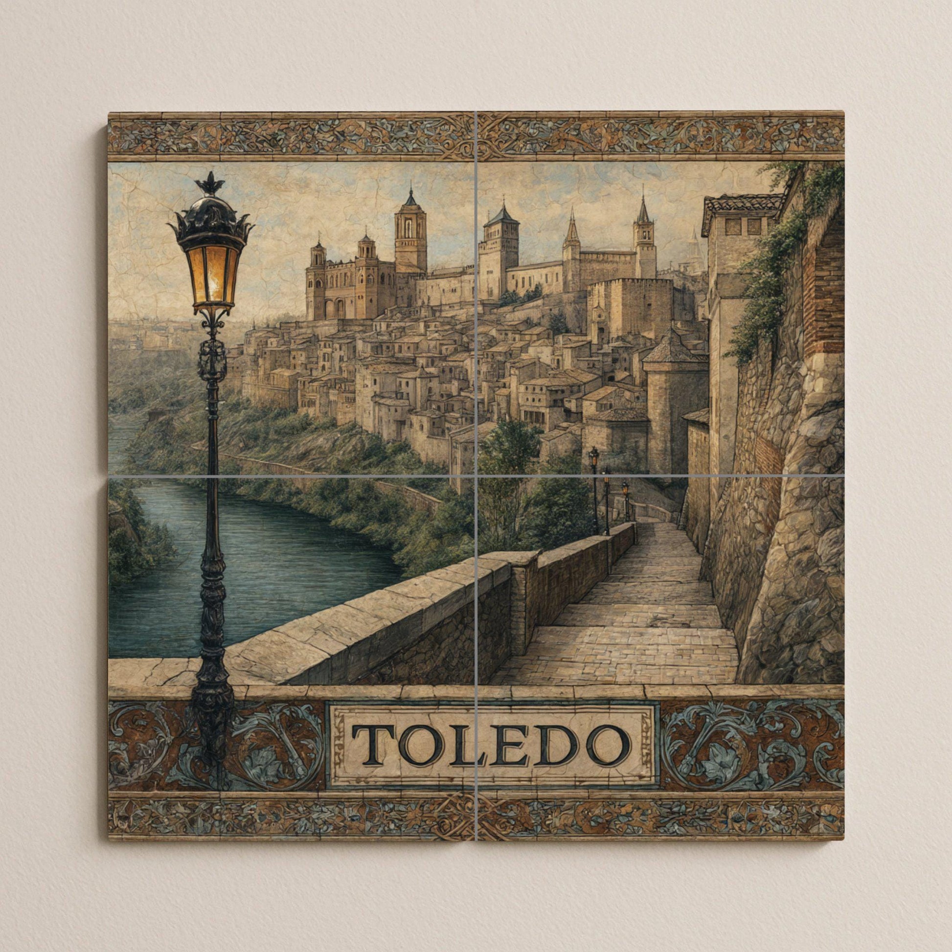 Toledo — Murale di Monumenti, Arte da Parete in Ceramica