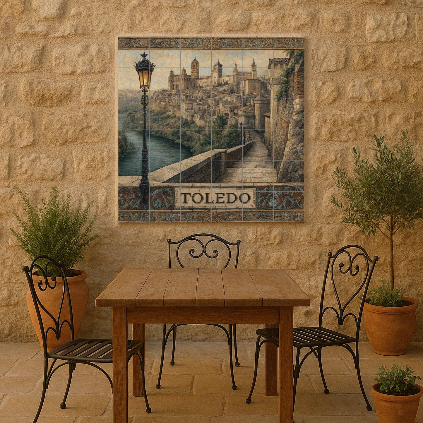Toledo — Murale di Monumenti, Arte da Parete in Ceramica