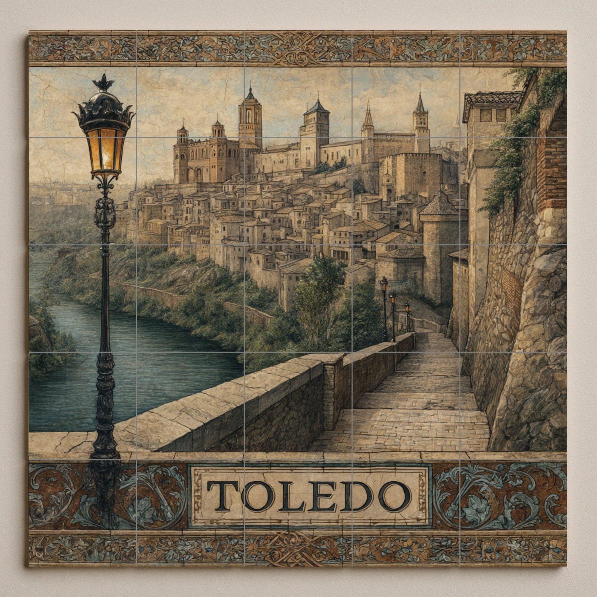 Toledo — Murale di Monumenti, Arte da Parete in Ceramica