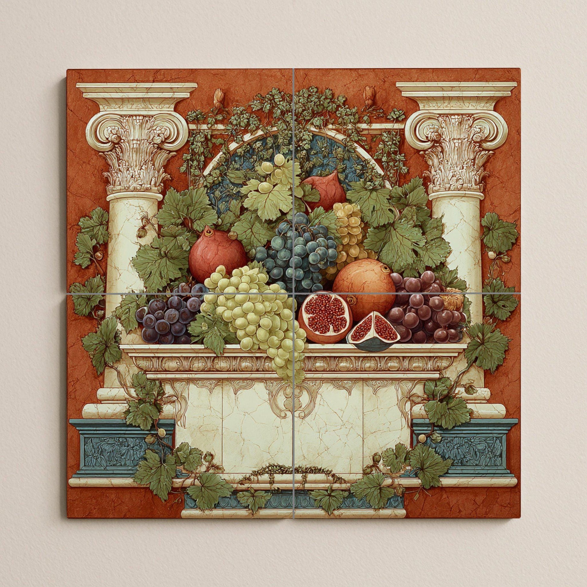 Frutta Romane · Murale Ceramico — Cucina di Campagna